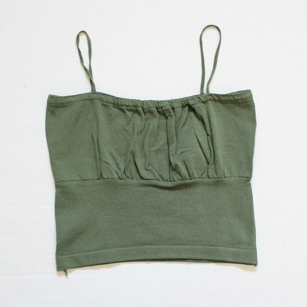 Green Corset Cami Top
